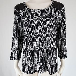 Rafaella | Embellished 3/4 Sleeve Top